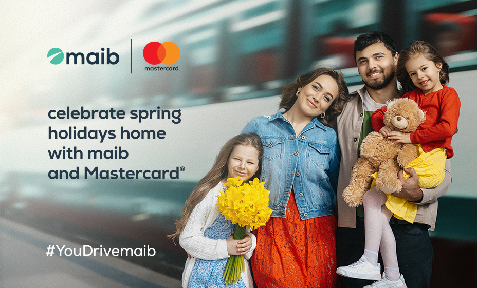 Celebrate at home with maib and Mastercard