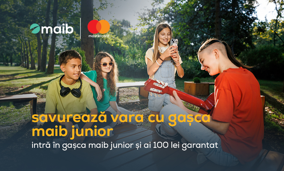 Savurează vara cu gașca maib junior. Devino client maib junior și ...