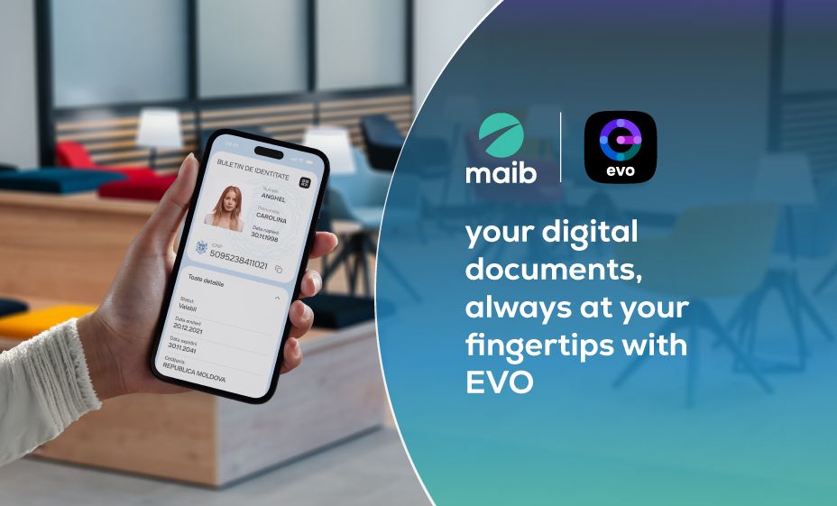 EVO for existing maib customers – a step forward in digitalizing banking services